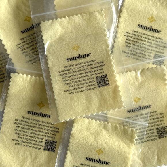 Sunshine Jewelry - Sunshine Jewelry Polishing Cloth Yellow Small Sterling Silver Gold Brass Cleaner